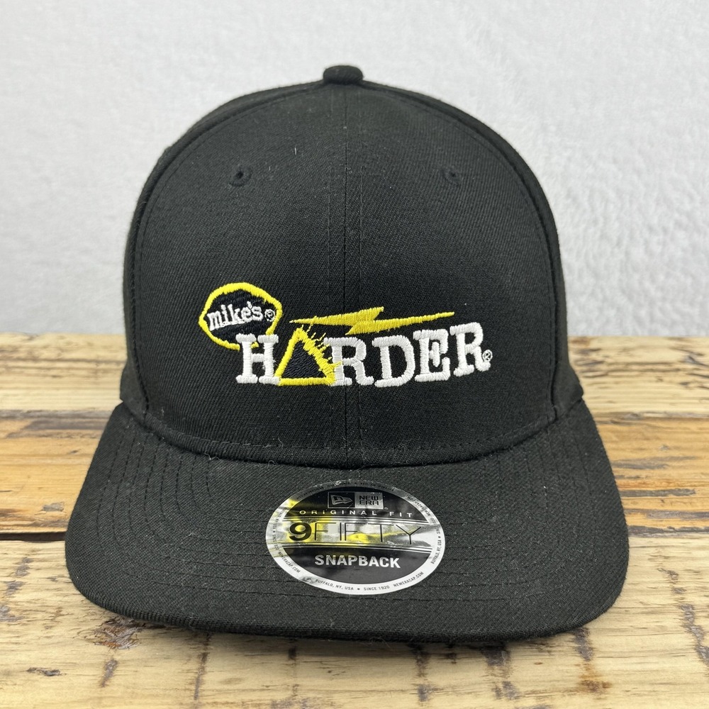 Mikes Harder Hat Cap Snap Back One‎ Size Black New Era 9Fifty Embroidered Mens